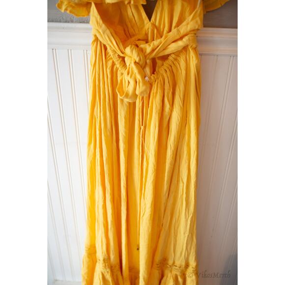 Free People Moonlight Ocean Maxi Dress Medium free-est Small NEW - Picture 3 of 5